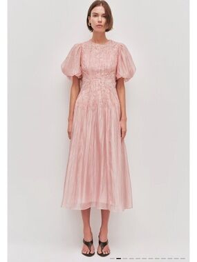 AJE Ophelia Lace Midi Dress